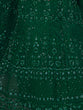 Load image into Gallery viewer, Green Soft Net Embroidered Semi Stitched Lehenga Choli Clothsvilla