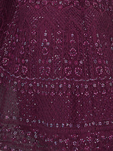 Load image into Gallery viewer, Purple Soft Net Embroidered Semi Stitched Lehenga Choli Clothsvilla