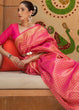 Load image into Gallery viewer, Hot Pink Zari Woven Kanjivaram Silk Saree Clothsvilla