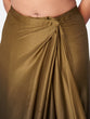 Load image into Gallery viewer, Gold Color Ready to wear Lycra saree with Metal Belt ClothsVilla