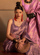 Load image into Gallery viewer, Amethyst Purple Two Tone Handloom Weaving Kanjivaram Silk Saree : Top Pick Clothsvilla