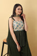 Load image into Gallery viewer, Wedding-ready Palazzo and Top Set in Dark Green Hue Clothsvilla