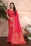 Rani Pink Color Banarasi Silk Zari Work Saree Clothsvilla