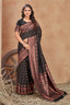 Black Color Banarasi Silk Zari Work Saree Clothsvilla
