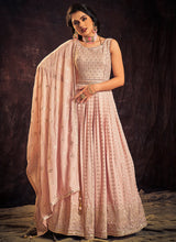 Load image into Gallery viewer, Light Pink Mirror Work Embroidery Anarkali Gown Clothsvilla