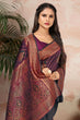 Load image into Gallery viewer, Purple Color Satin Silk Contemporary Saree Clothsvilla