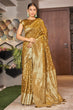 Load image into Gallery viewer, Mustard Color Weaving Zari Work Classic Saree For Festival Clothsvilla