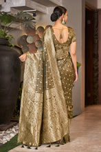 Load image into Gallery viewer, Coffee Color Weaving Zari Work Classic Saree For Festival Clothsvilla