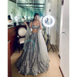 Load image into Gallery viewer, Bridal Lehenga Choli in Grey Color with Sequence Work ClothsVilla