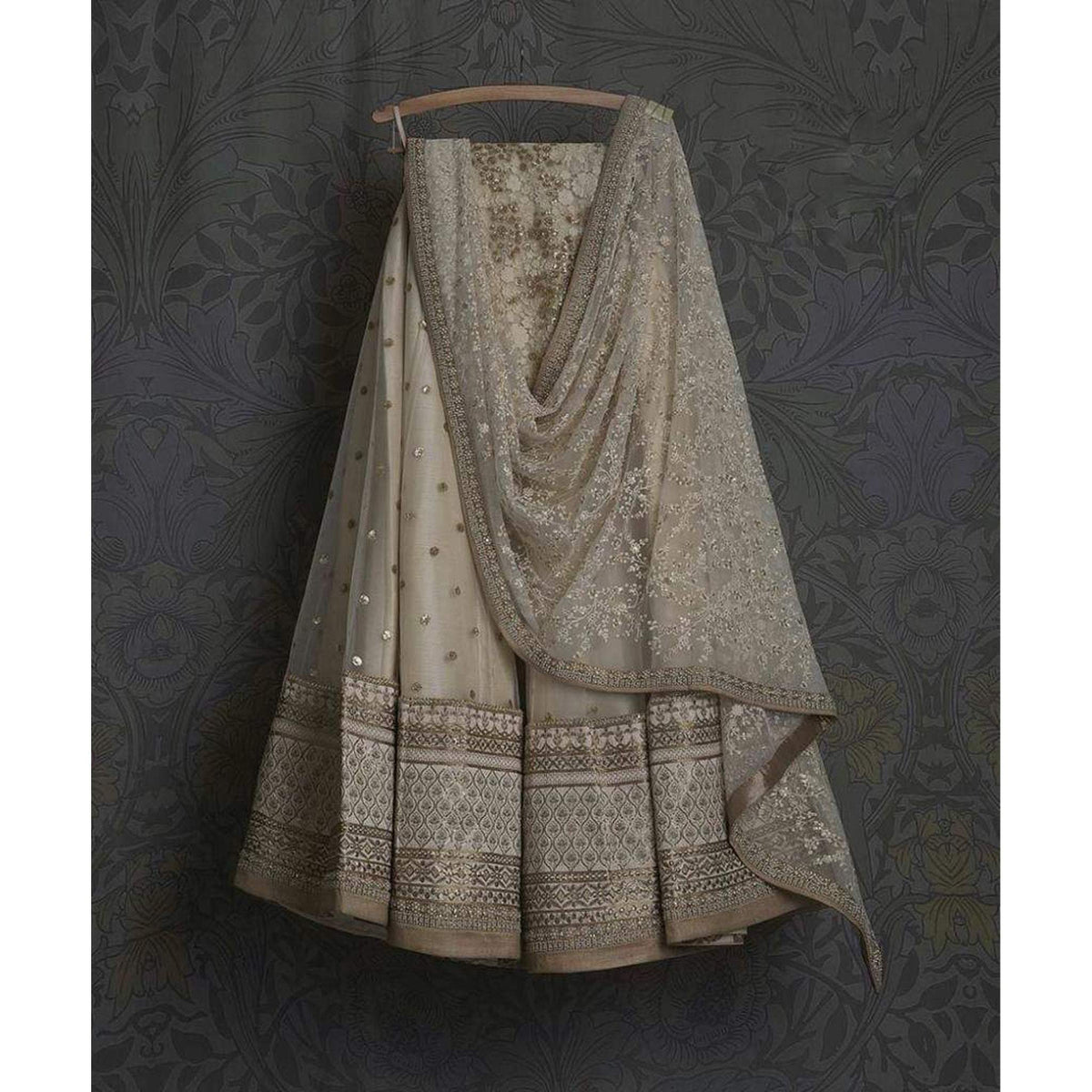 Bridal Lehenga Choli in Net with Embroidery work for Wedding ClothsVilla Main image