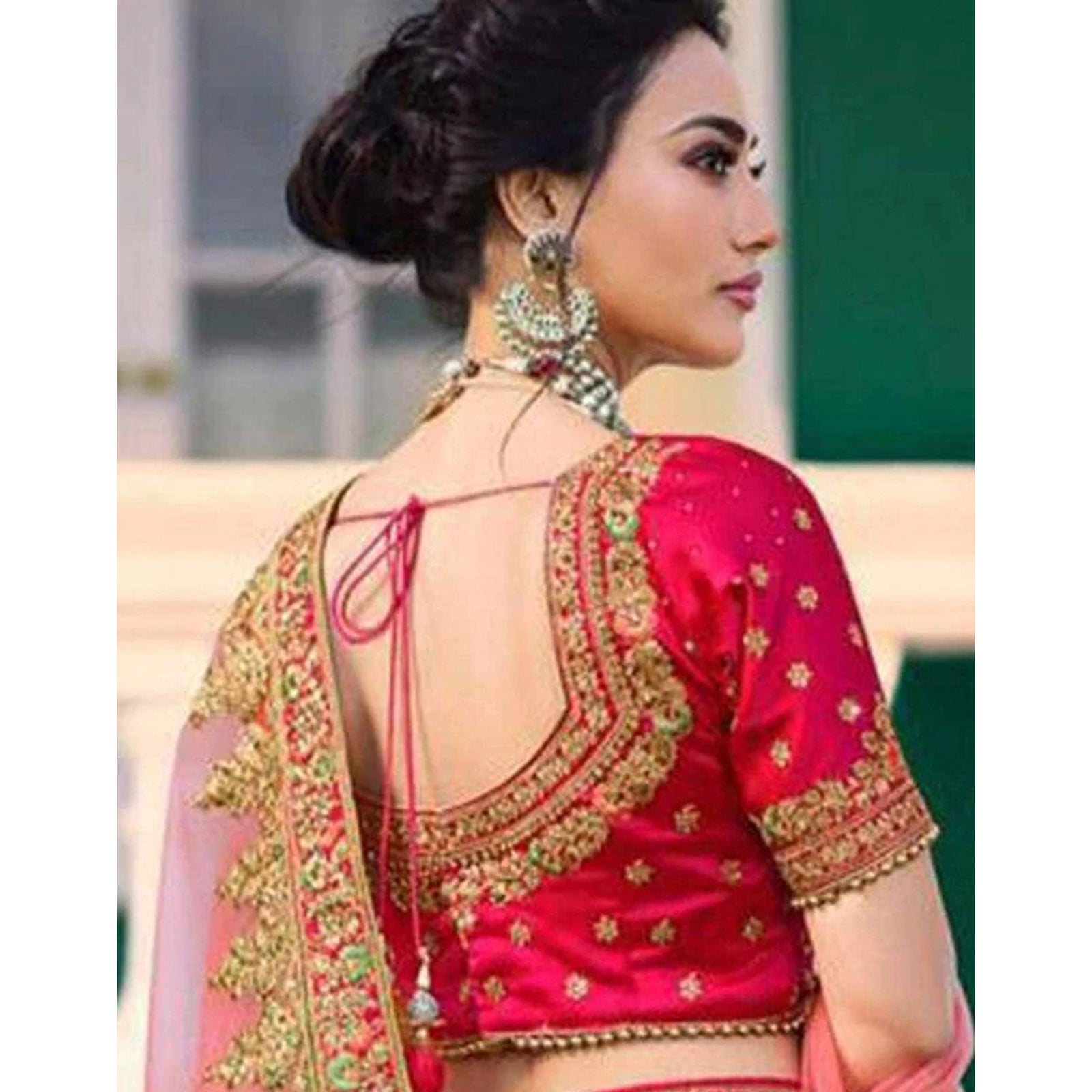 Bridal Lehenga Choli in Pink Color with Heavy Embroidery Pearl Work ClothsVilla