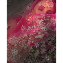 Load image into Gallery viewer, Pink Lehenga Choli in Net with Heavy Embroidery Work ClothsVilla