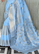 Load image into Gallery viewer, Maya Blue Zari Woven Designer Silk Saree Clothsvilla