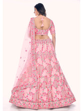 Load image into Gallery viewer, Peach Soft Net Embroidered Designer Lehenga Choli Clothsvilla