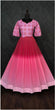 Load image into Gallery viewer, Georgette Pink Colo Lovely Pattern Long Gown