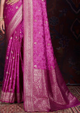 Load image into Gallery viewer, Royal Purple Zari Woven Satin Silk Saree Clothsvilla