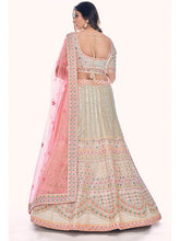 Load image into Gallery viewer, White Soft Net Embroidered Designer Lehenga Choli Clothsvilla