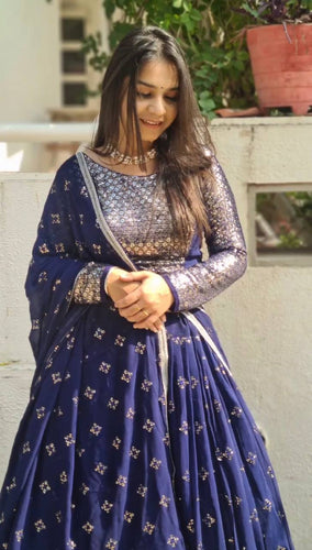Blue Color Sequence Work Fancy Lehenga Choli Clothsvilla