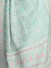 Load image into Gallery viewer, Light Blue Georgette Embellished Saree With Unstitched Blouse Clothsvilla