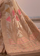 Load image into Gallery viewer, Beige Woven Linen Silk Saree with Floral Motif on Pallu and Border Clothsvilla