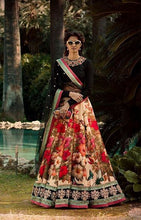 Load image into Gallery viewer, Gorgeous Colourful Floral Printed Lehenga with Black Choli ClothsVilla