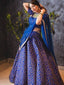 Elegant Blue Colored Designer Heavy Embroidered Raw Silk Lehenga ClothsVilla