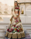 Gorgeous Cream Colored Partywear Designer Embroidered Lehenga Choli ClothsVilla