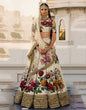 Load image into Gallery viewer, Gorgeous Cream Colored Partywear Designer Embroidered Lehenga Choli ClothsVilla