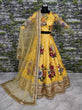 Load image into Gallery viewer, Gorgeous Yellow Colored Partywear Designer Embroidered Lehenga Choli ClothsVilla