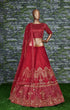 Load image into Gallery viewer, Sophisticated Red Colored Party wear Embroidered Lehenga Choli ClothsVilla