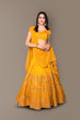 Load image into Gallery viewer, Sophisticated Yellow Colored Party wear Embroidered Lehenga Choli ClothsVilla