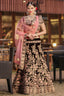 Exceptional Maroon Colored Wedding Wear Embroidered Lehenga Choli ClothsVilla
