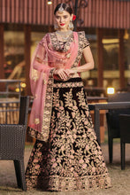 Load image into Gallery viewer, Exceptional Maroon Colored Wedding Wear Embroidered Lehenga Choli ClothsVilla