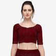 Load image into Gallery viewer, Dark Red Color Lehenga Choli with Heavy Embroidery Work ClothsVilla