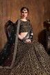 Load image into Gallery viewer, Desirable Black Sequins Raw Silk Bridal Lehenga Choli ClothsVilla