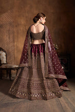 Load image into Gallery viewer, Desirable Maroon Sequins Raw Silk Wedding Lehenga Choli ClothsVilla