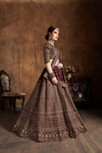 Load image into Gallery viewer, Desirable Maroon Sequins Raw Silk Wedding Lehenga Choli ClothsVilla