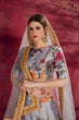 Load image into Gallery viewer, Impressive Grey Floral Printed Banglory Silk Wedding Lehenga Choli With Dupatta ClothsVilla
