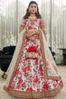 Load image into Gallery viewer, Ravishing White Floral Printed Art Silk Lehenga Choli With Dupatta ClothsVilla