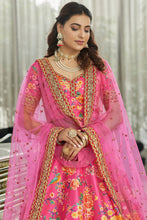Load image into Gallery viewer, Wonderful Deep Pink Floral Printed Art Silk Lehenga Choli With Dupatta ClothsVilla