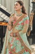 Load image into Gallery viewer, Magnificent Mint Green Floral Printed Art Silk Lehenga Choli With Dupatta ClothsVilla