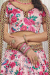 Load image into Gallery viewer, Incredible Light Pink Floral Printed Art Silk Lehenga Choli With Dupatta ClothsVilla