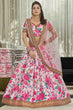 Load image into Gallery viewer, Incredible Light Pink Floral Printed Art Silk Lehenga Choli With Dupatta ClothsVilla