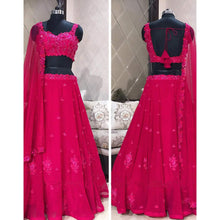 Load image into Gallery viewer, Designer Rani pink Lehenga choli ClothsVilla