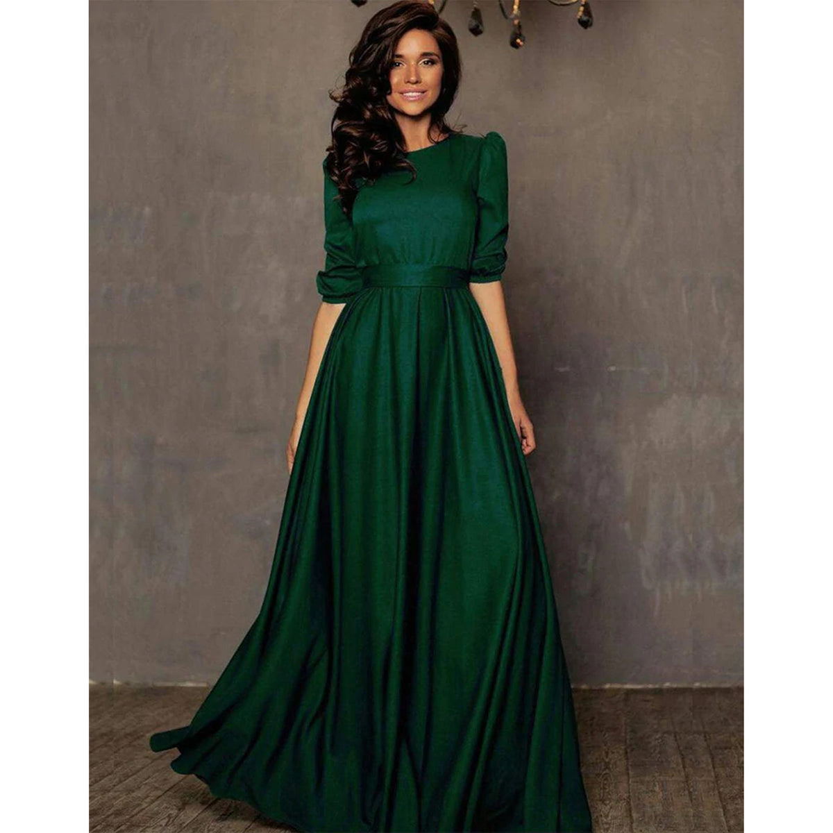 Designer Tapeta Silk Floor Length Dress ClothsVilla Main image