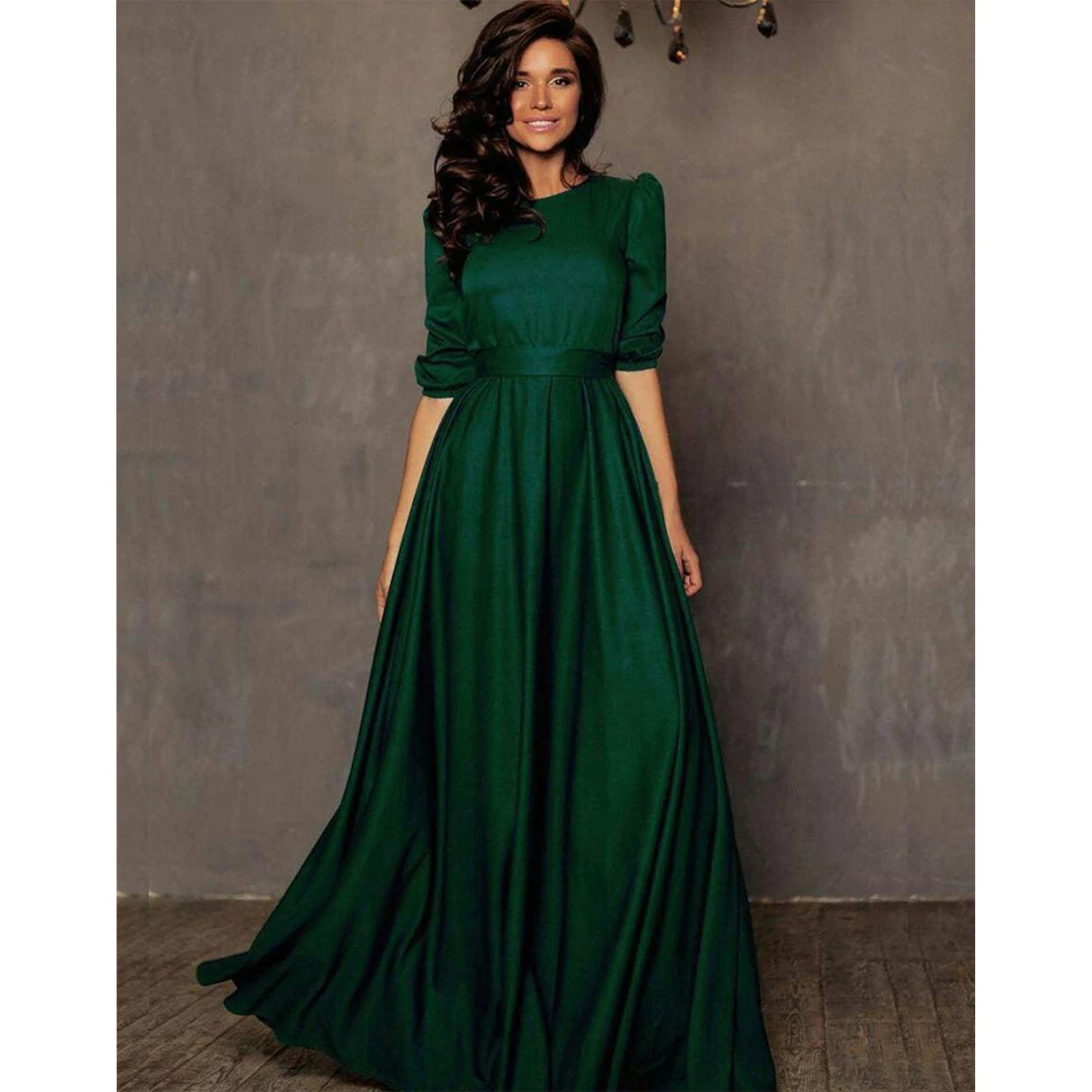 Designer Tapeta Silk Floor Length Dress ClothsVilla