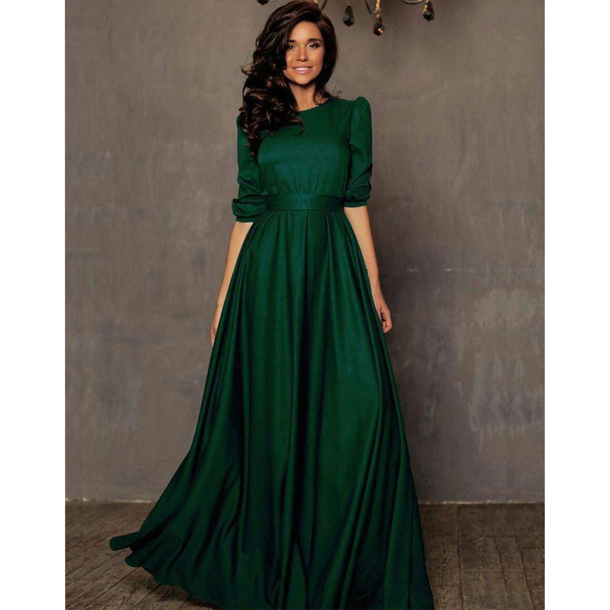 Designer Tapeta Silk Floor Length Dress ClothsVilla Main image
