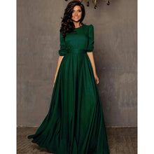 Load image into Gallery viewer, Designer Tapeta Silk Floor Length Dress ClothsVilla