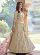 Load image into Gallery viewer, Cream Color Crepe Fabric Sequins And Stone Work Lehenga Clothsvilla