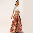 Load image into Gallery viewer, Floral Printed Satin Silk Lehenga Choli with Phantom Silk Unstitched Blouse and Dupatta ClothsVilla